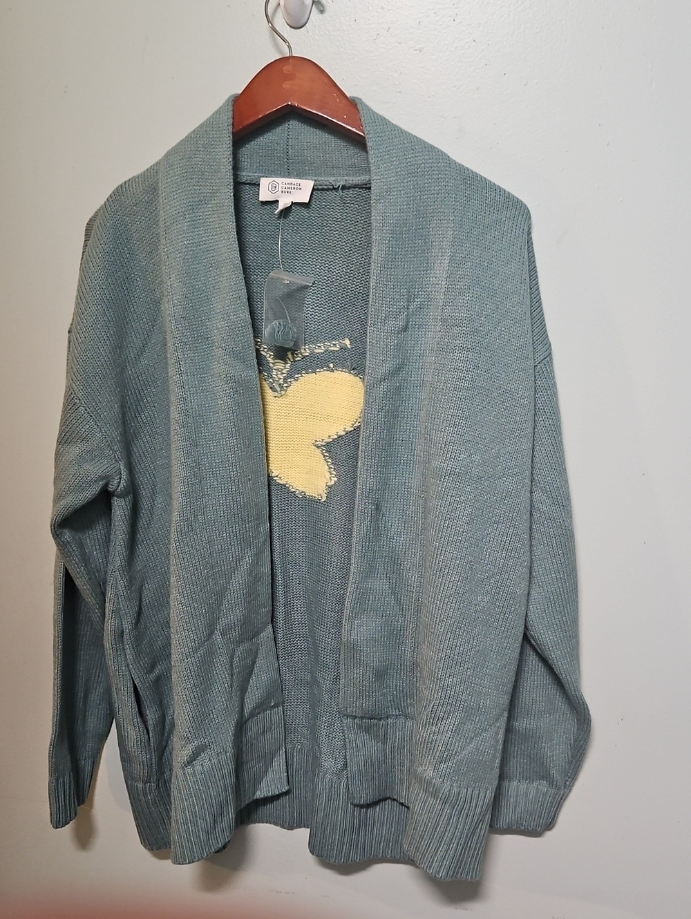 Candace Cameron Bure Seafoam Knit Cardigan